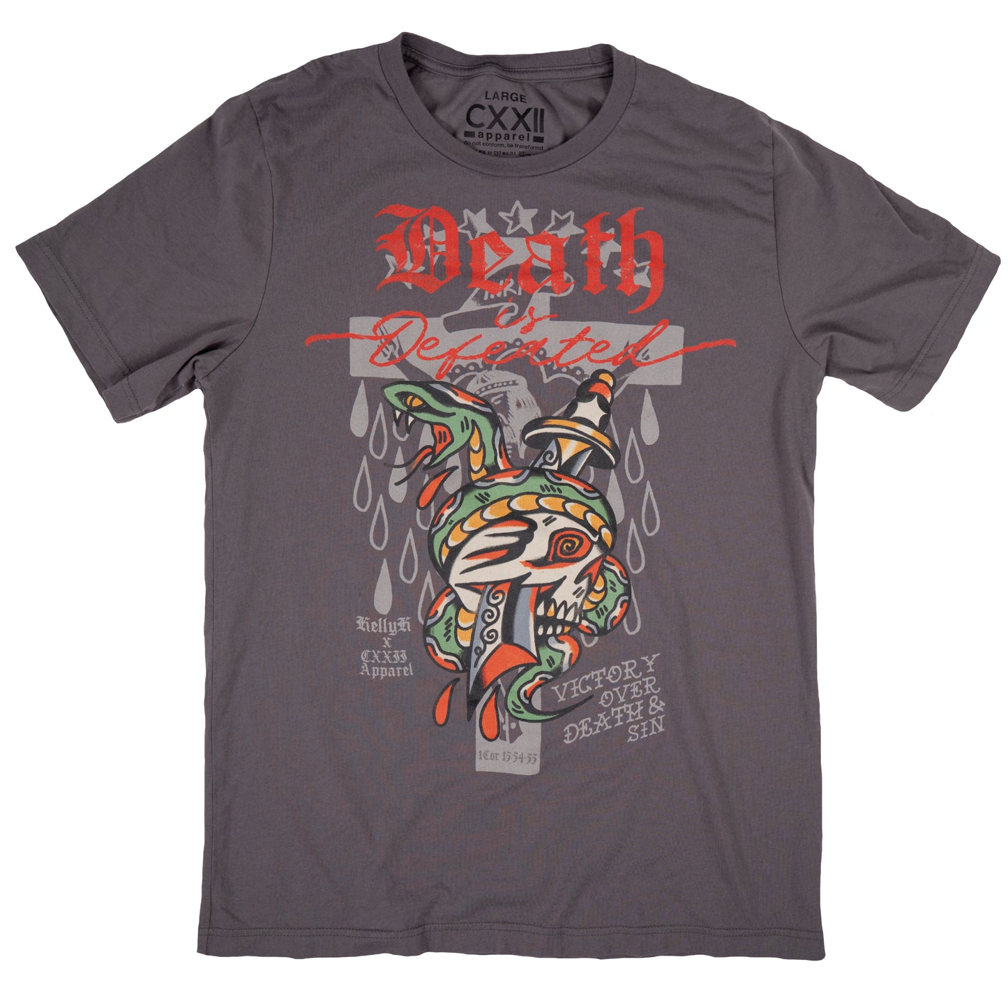 CXXII x KellyK "Death is Defeated" Tee