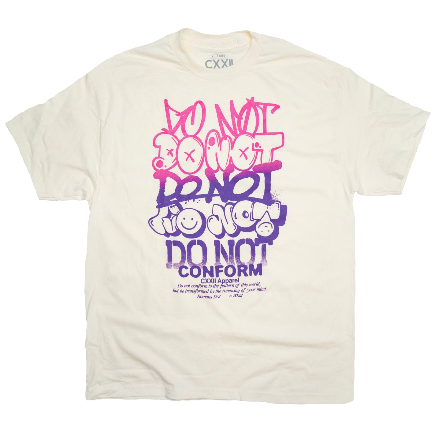 "Do Not" Conform Graffiti Ombre Street Tee