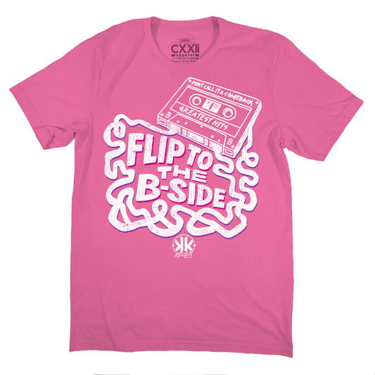 KellyK "Flip to the B-Side" Charity Pink Tee