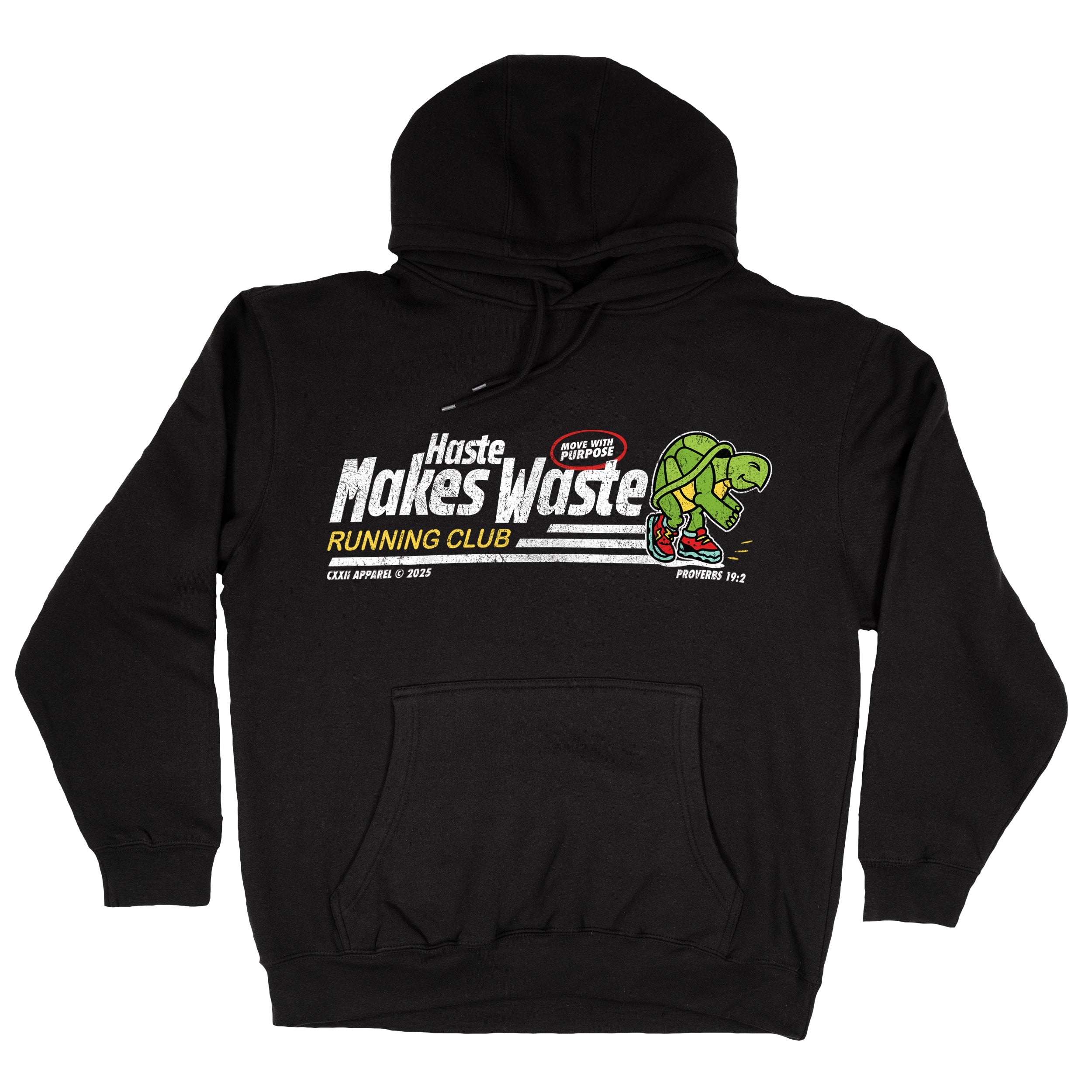 Haste Makes Waste Black Hoodie – CXXII Apparel