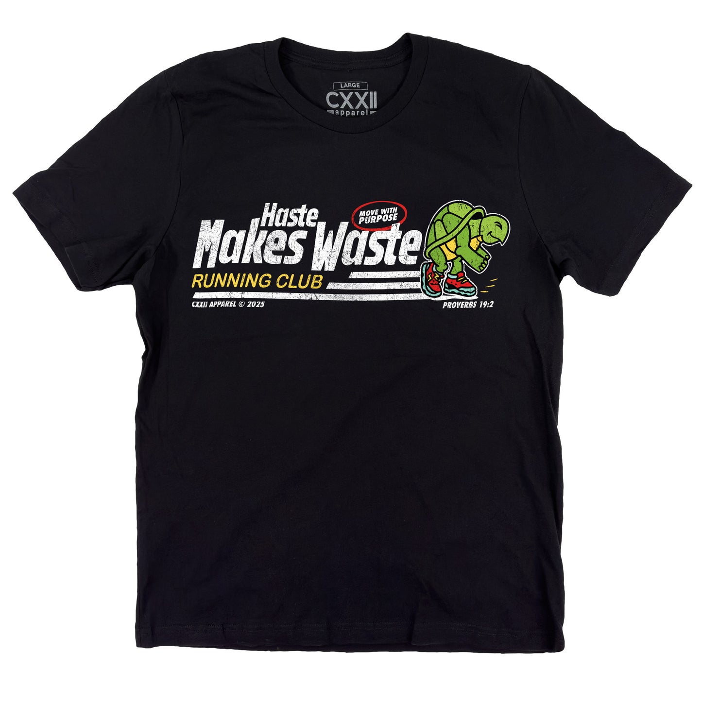 Haste Makes Waste Black Tee