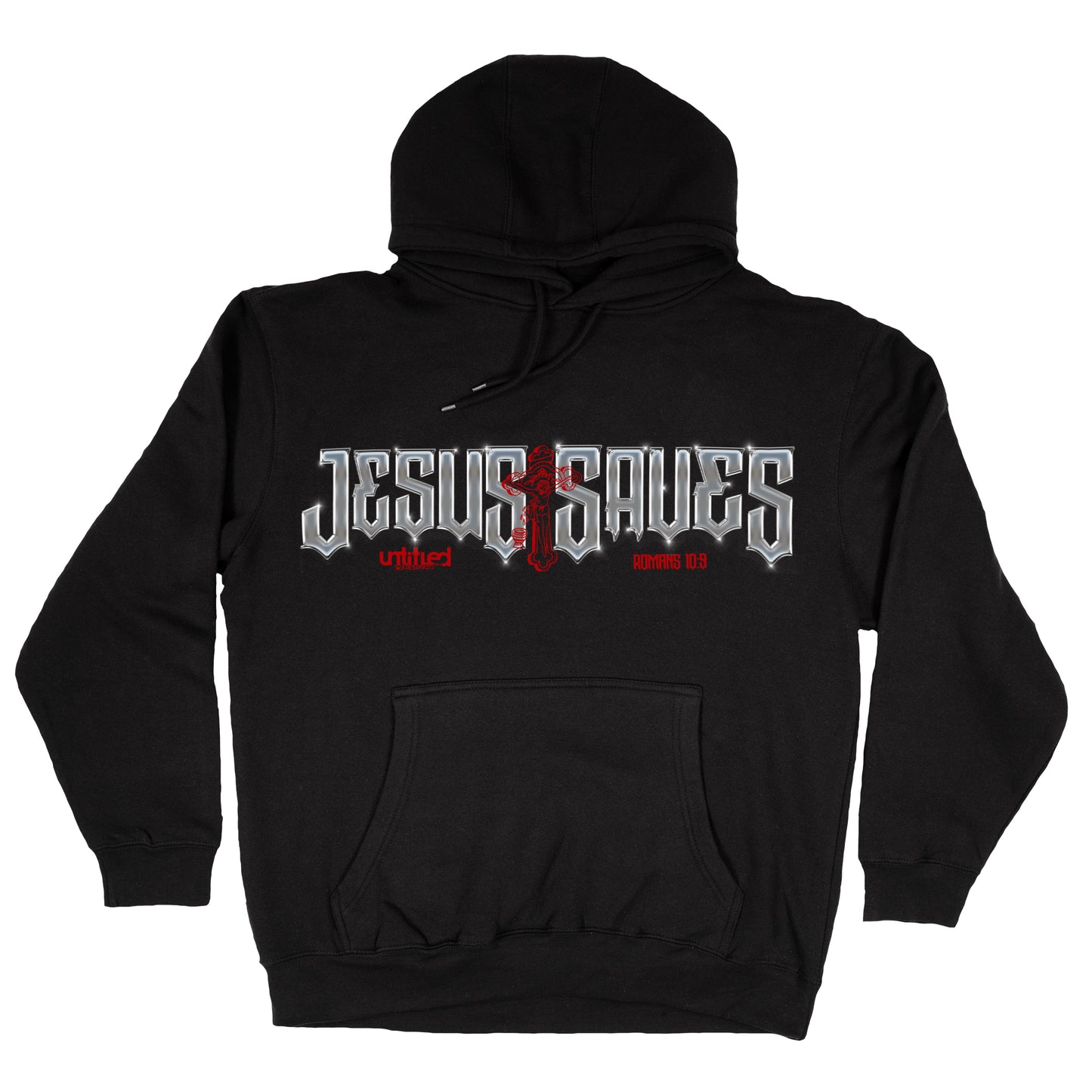 Untitled SkateBoards Jesus Saves Black Hoodie