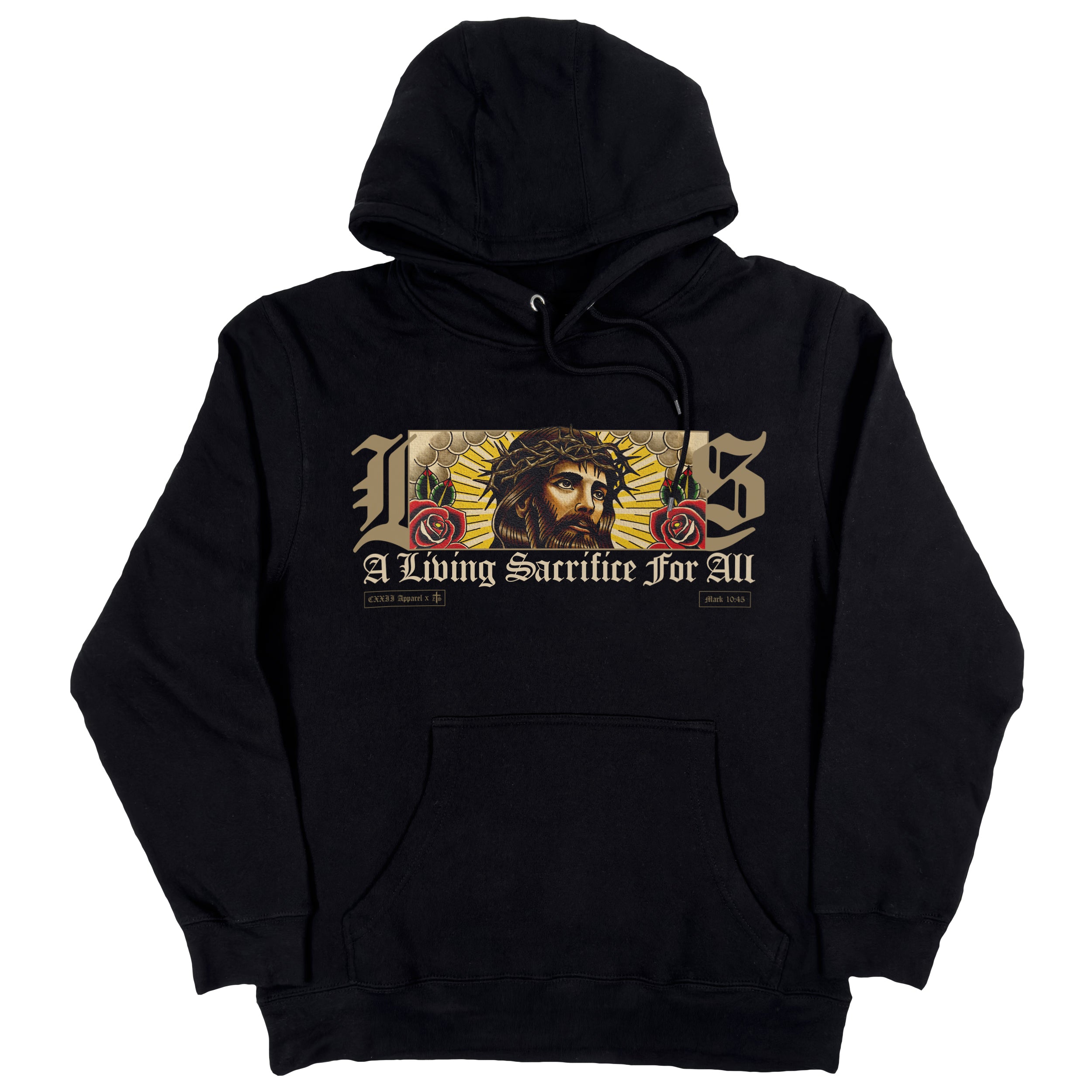 Living Sacrifice Black Hoodie – CXXII Apparel