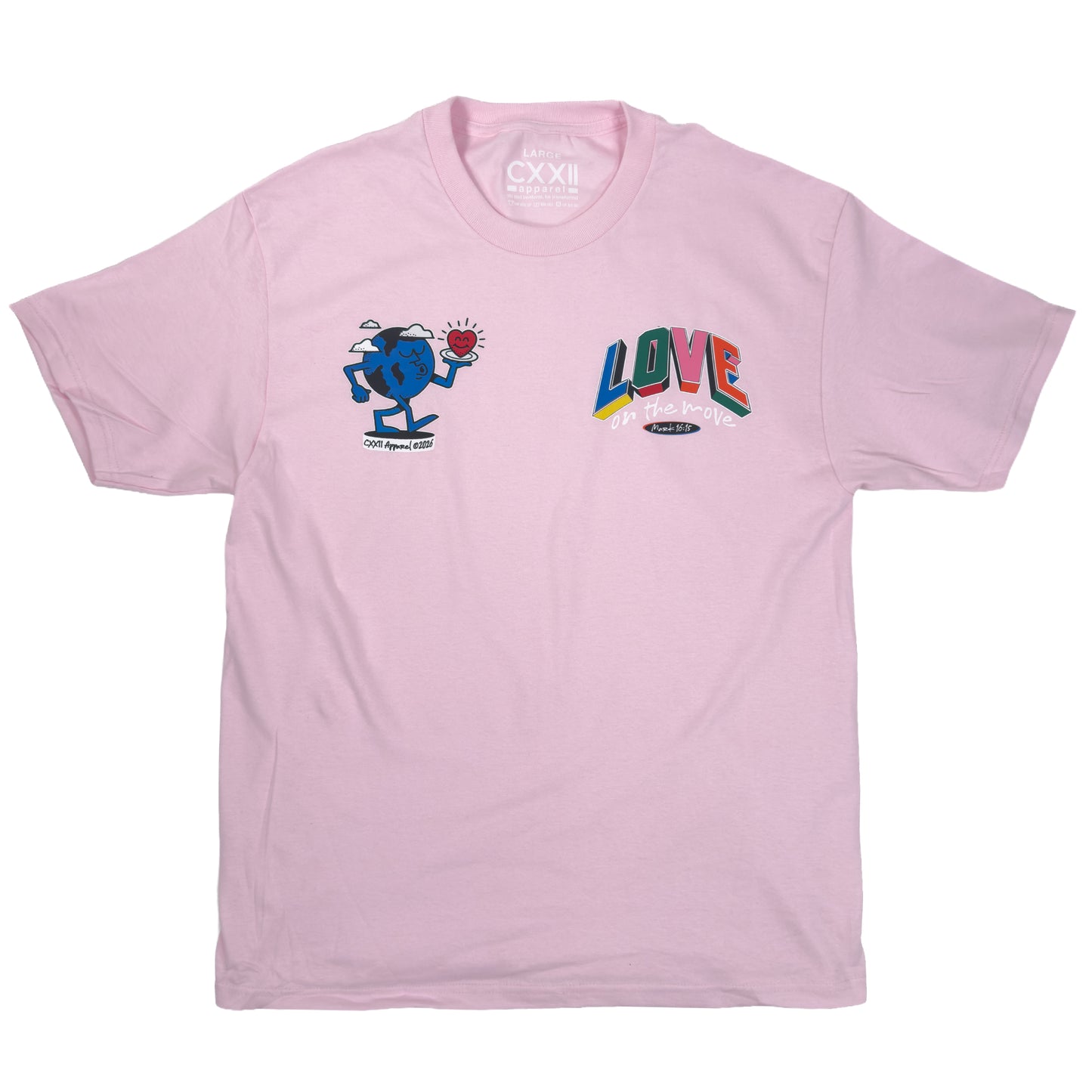 Love On The Move Pink Street Tee