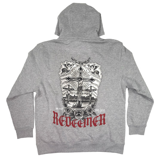 My Redeemer Lives Athletic Grey Hoodie