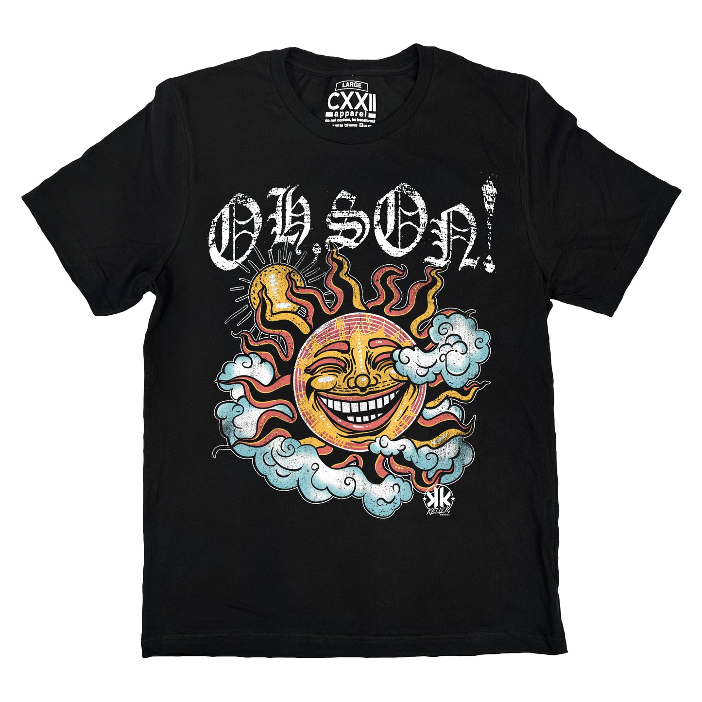 KellyK "OH SON!" Black Tee