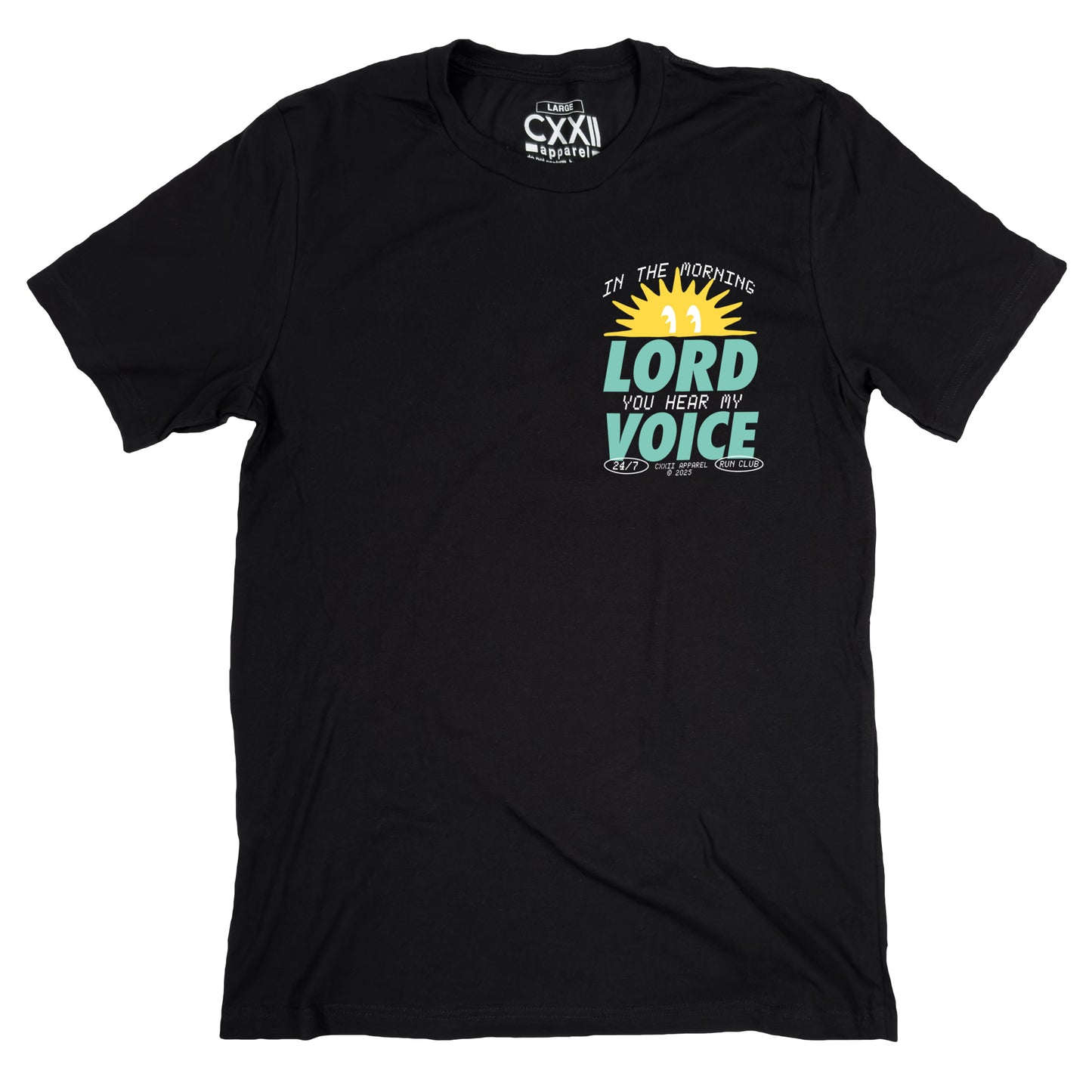 Pray, Run, Repeat Black Tee