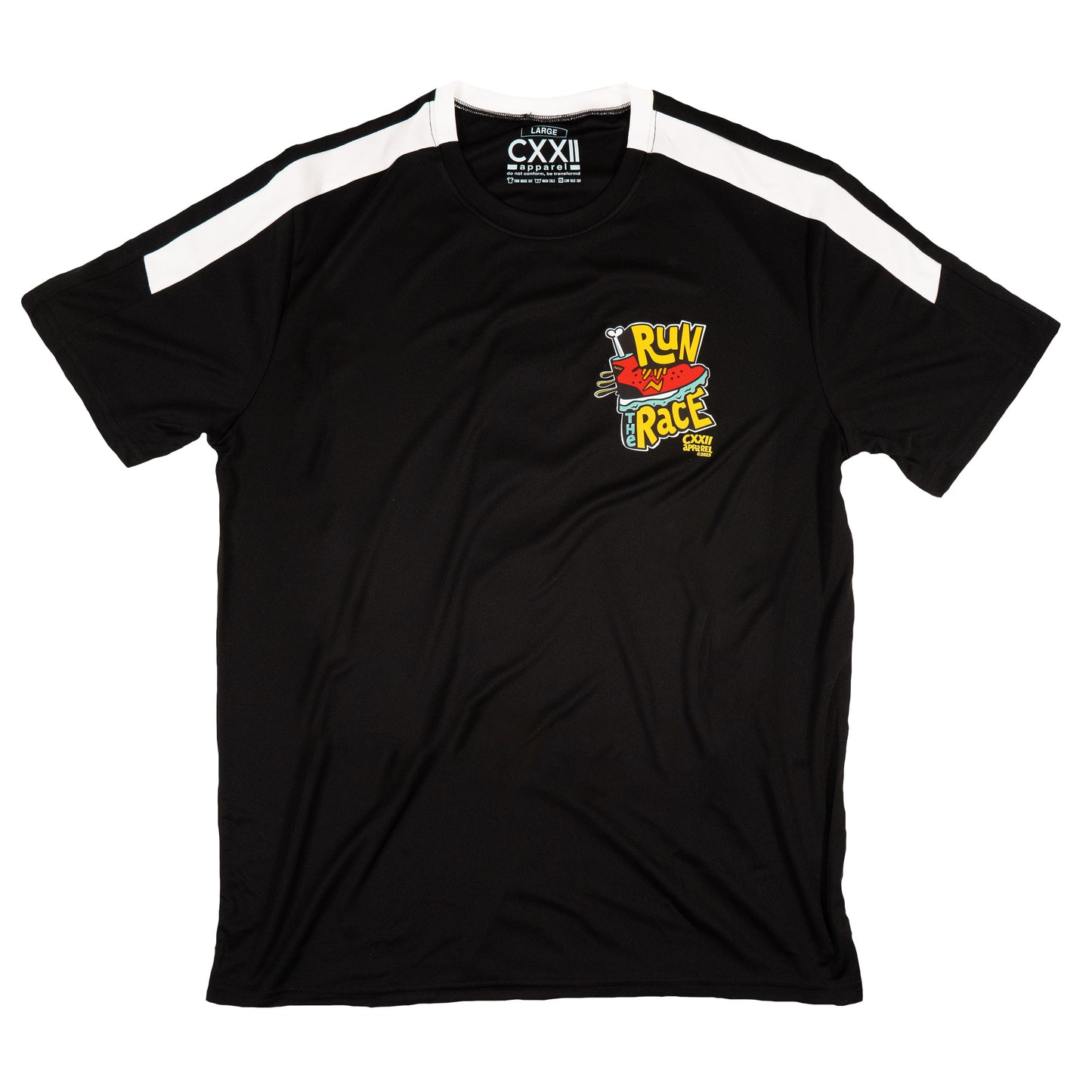 Run The Race Black Running Tee