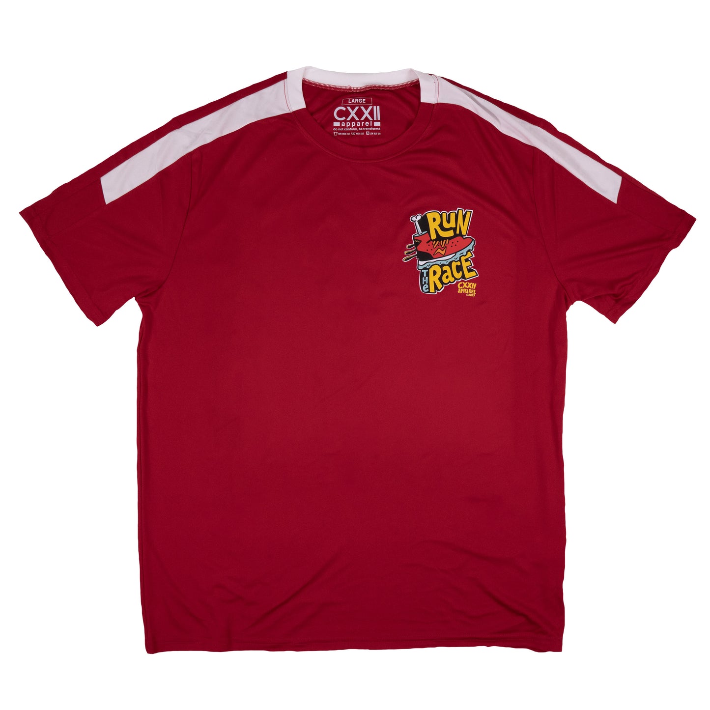 Run The Race Red Running Tee