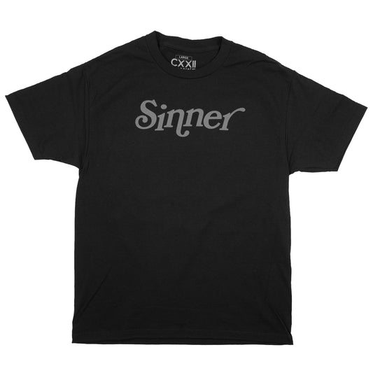 Sinner | Forgiven Retro Carbon Black Street Tee