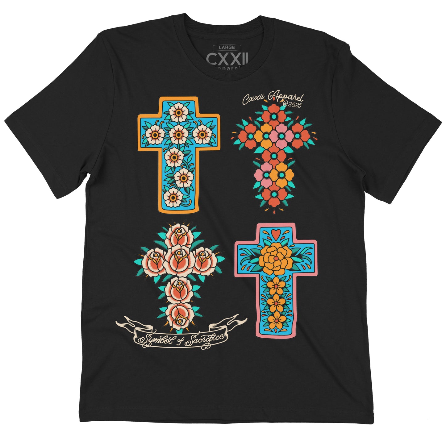 Symbol Of Sacrifice Floral Crosses