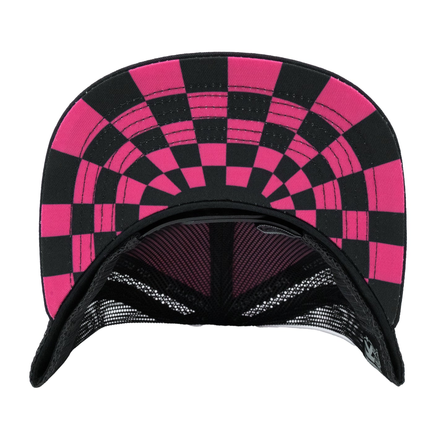 YHWH 7 Panel Hot Pink Trucker Hat