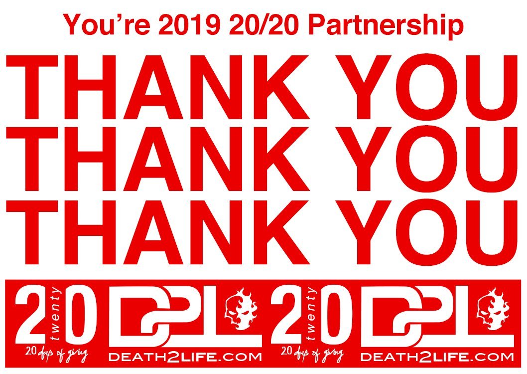 THANK YOU!!!! 2019 -20/20 - How you Helped!!!