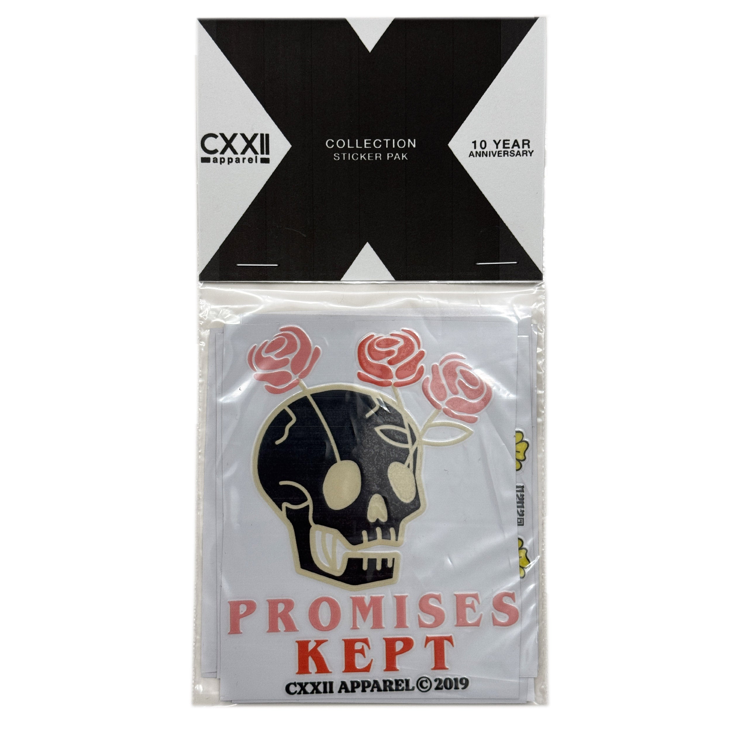 X Collection 3D Decal Sticker Pak (*5 Stickers) – CXXII Apparel