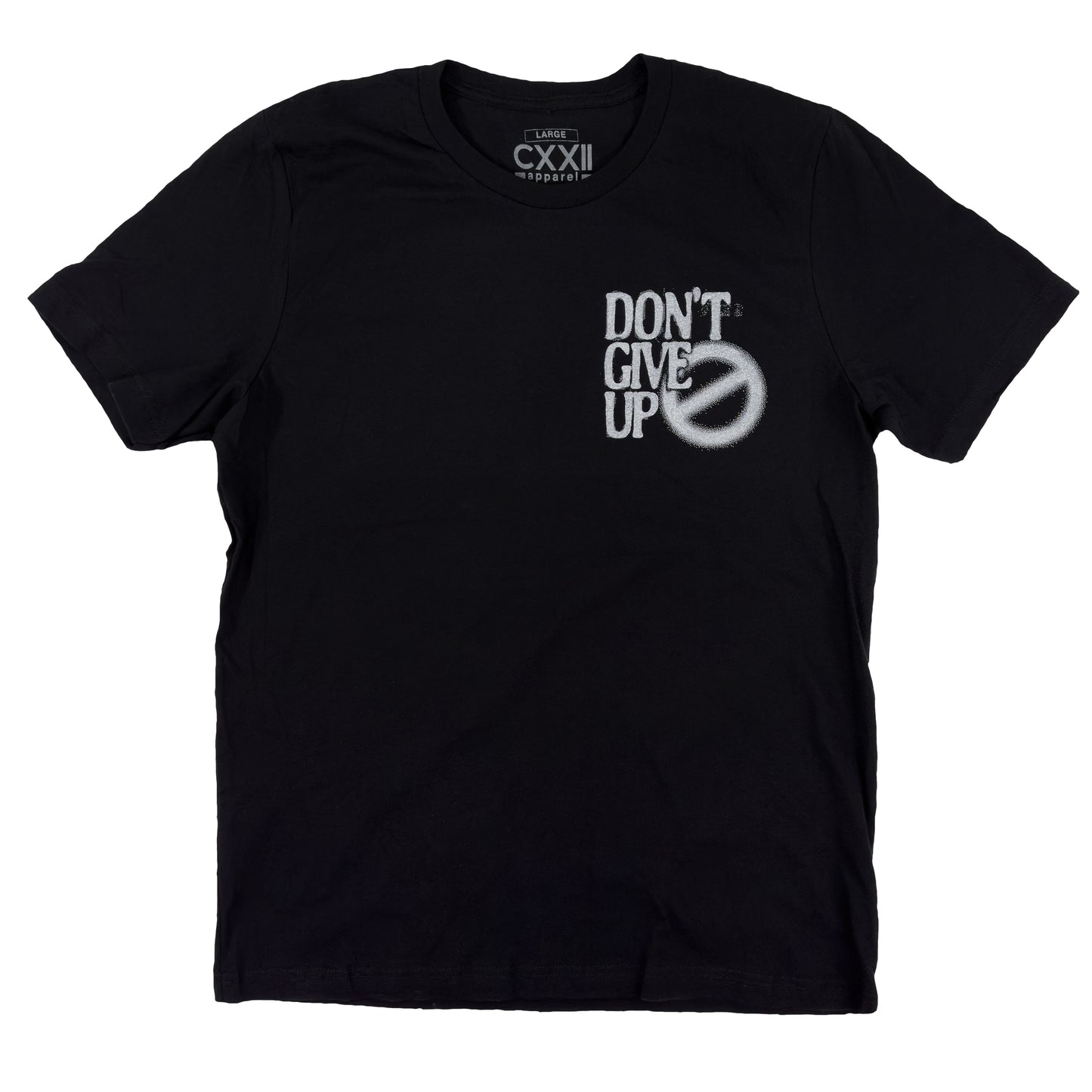 Don't Give Up Black Tee