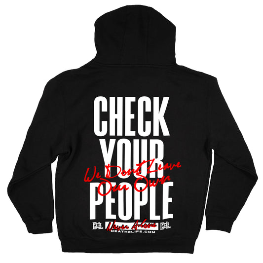 D2L Check Your People Black Hoodie