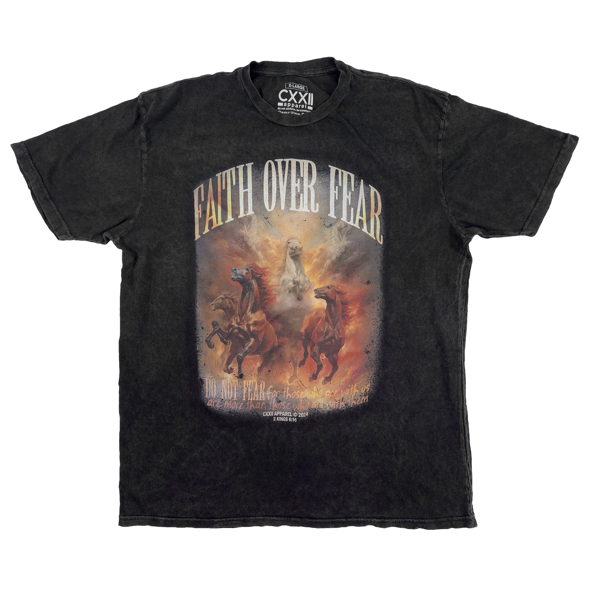 FaithOverFear_VintageBlk_Tee. 
