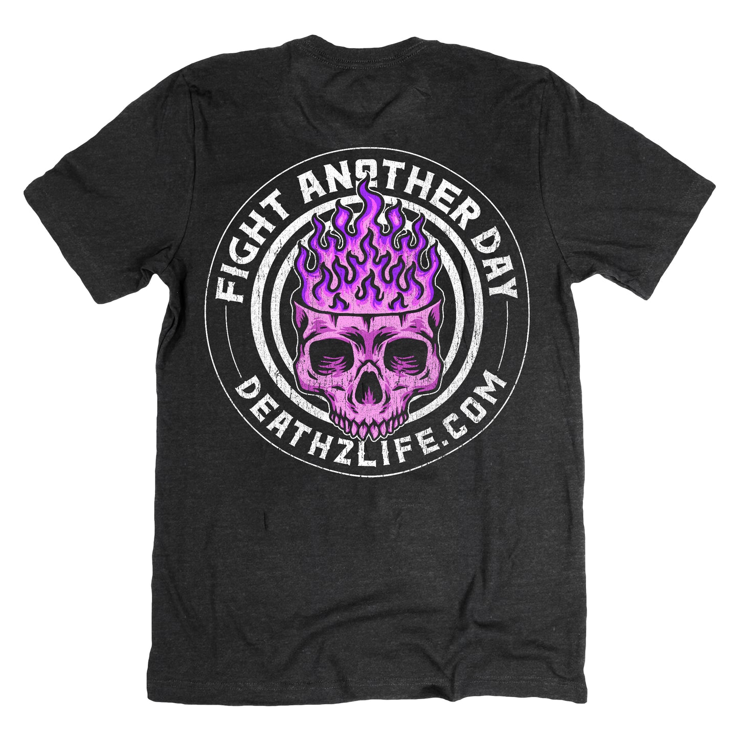 D2L Fight Another Day Deep Heather Tee