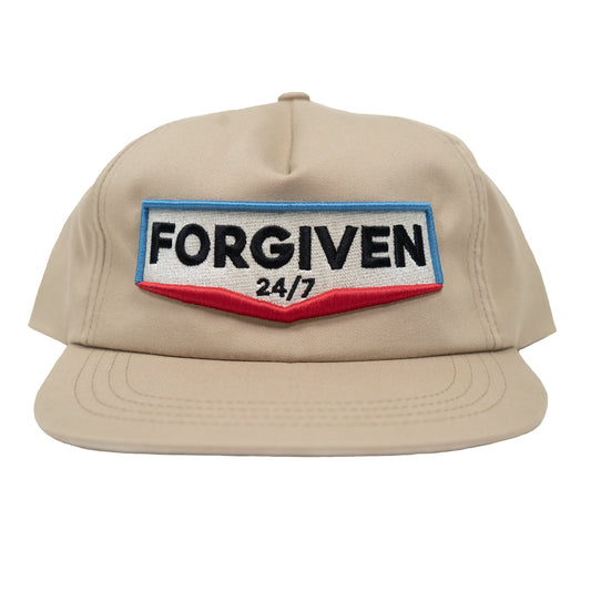 Forgiven 24/7 Sign Unconstructed Khaki Snapback