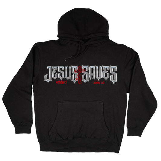Untitled SkateBoards Jesus Saves Black Hoodie