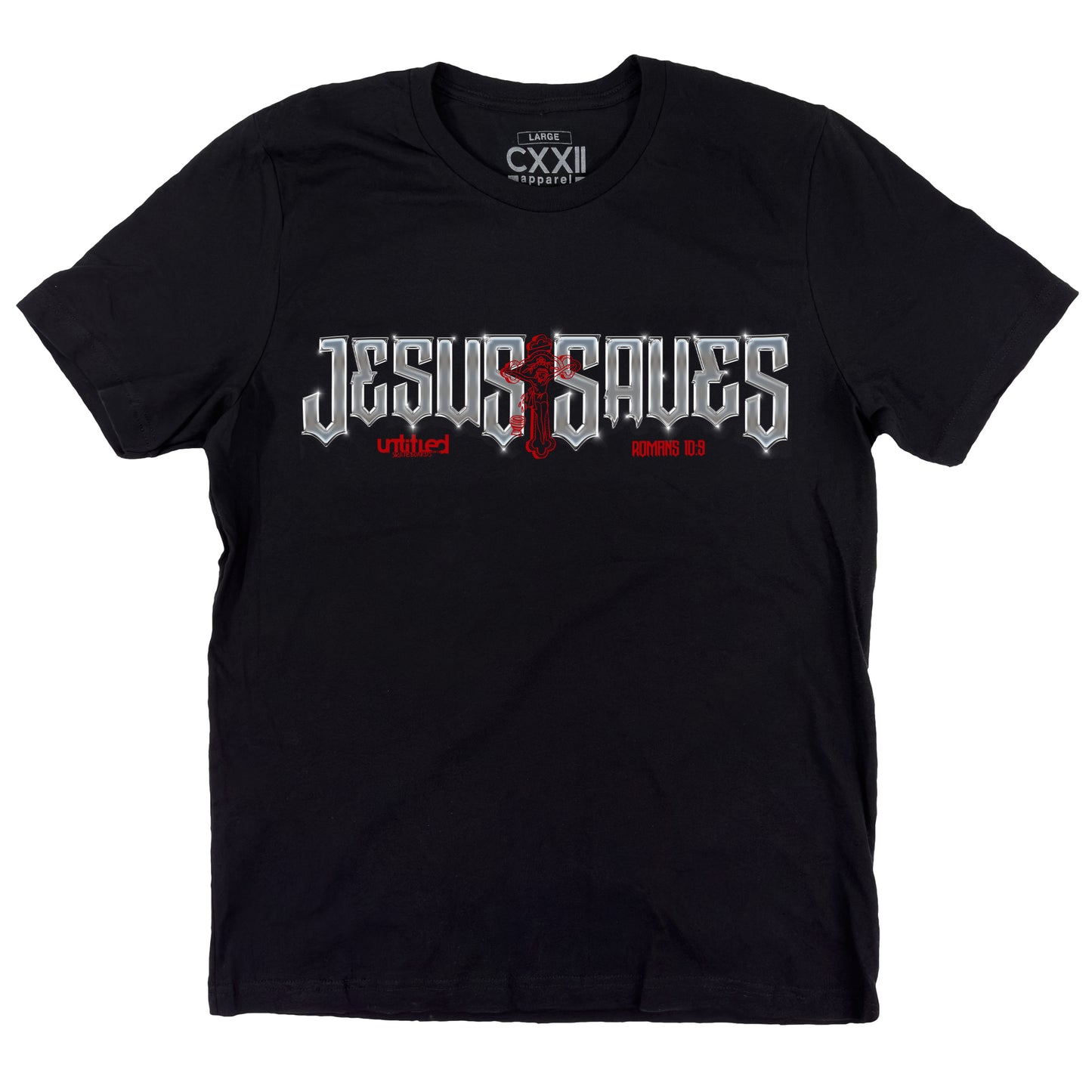 Untitled SkateBoards Jesus Saves Black Tee