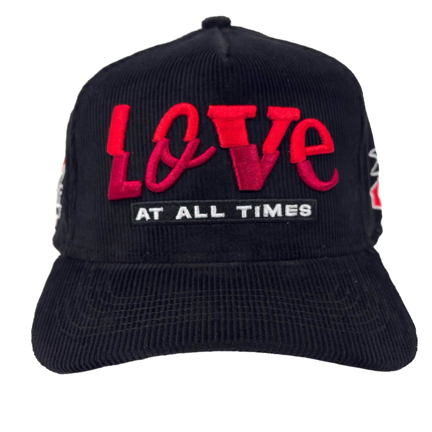 Love At All Times Black Curved Bill Snapback