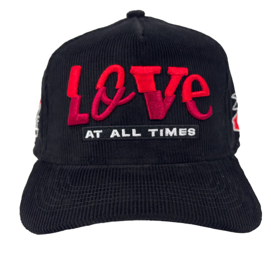 Love At All Times Black Curved Bill Snapback
