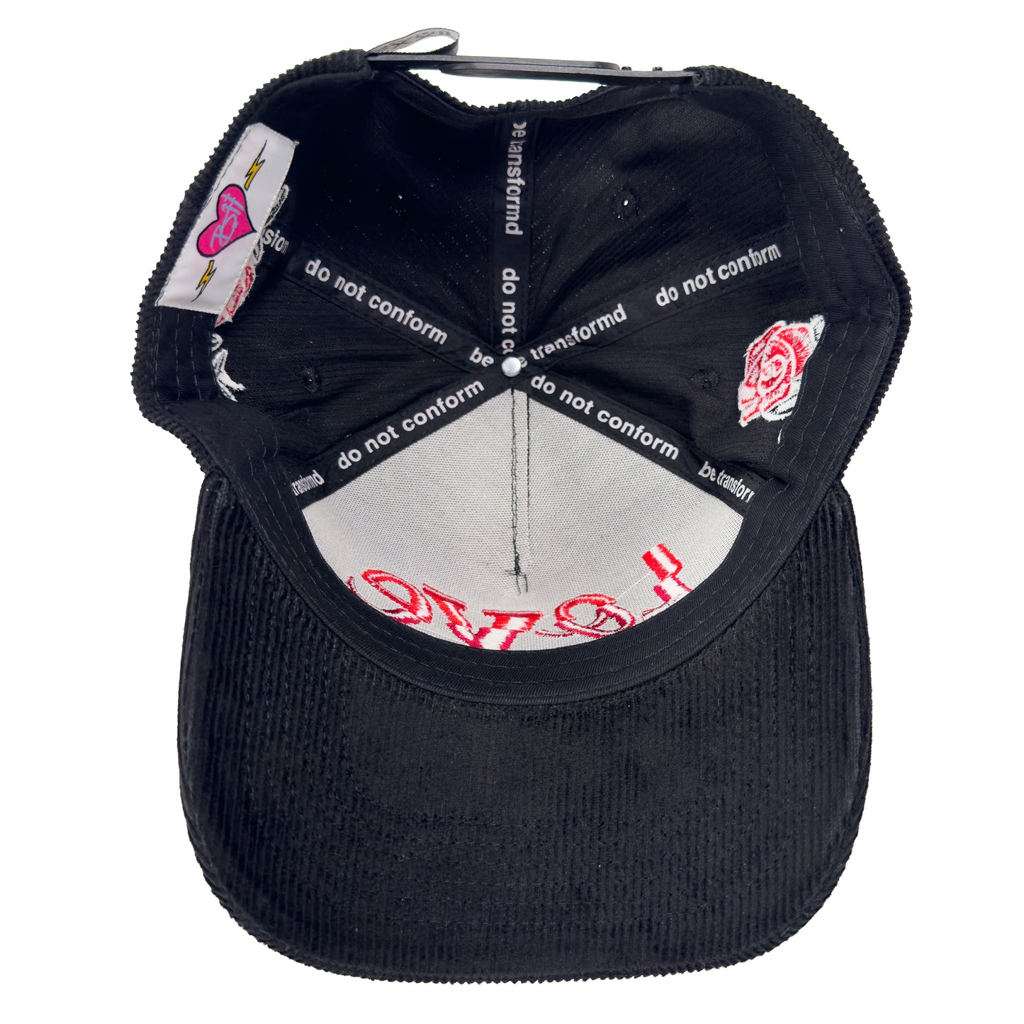 Love At All Times Black Curved Bill Snapback