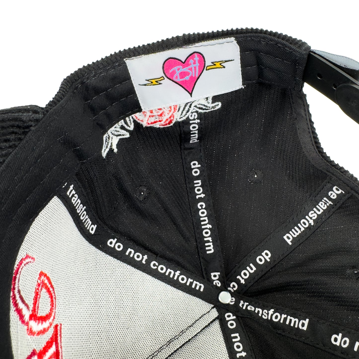Love At All Times Black Curved Bill Snapback