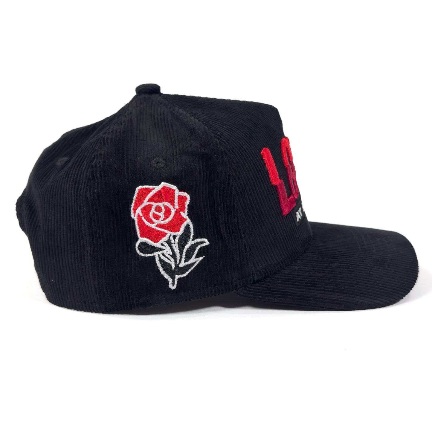 Love At All Times Black Curved Bill Snapback