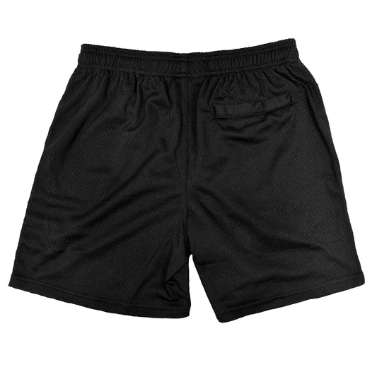 Do Not Conform Text Block Mesh Streetwear Shorts