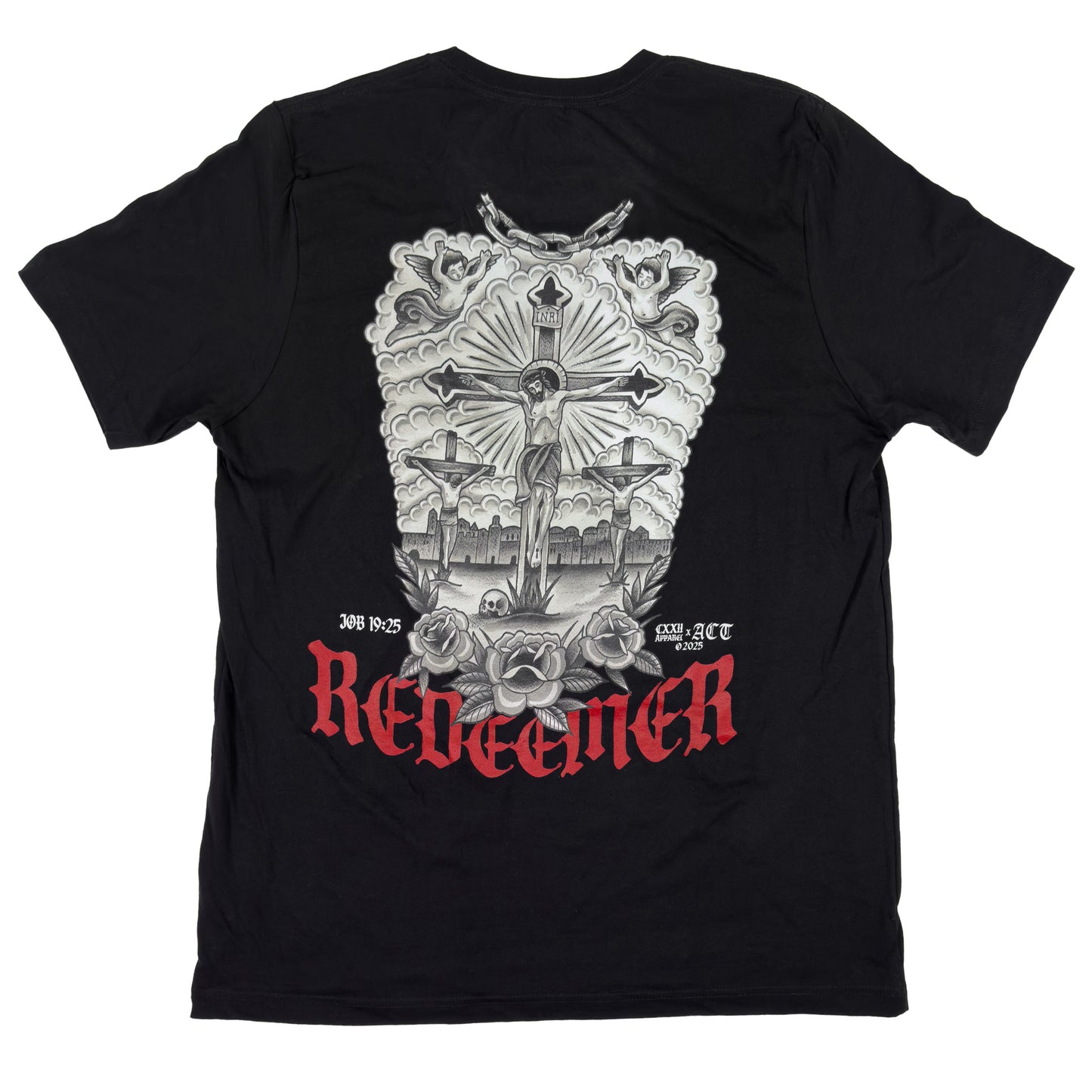 My Redeemer Lives Black Tee