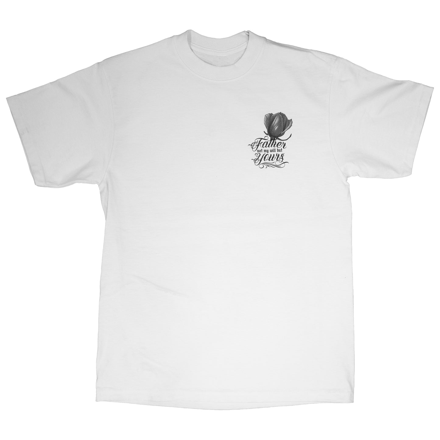"Your Will Be Done" White Heavy Weight Street Tee