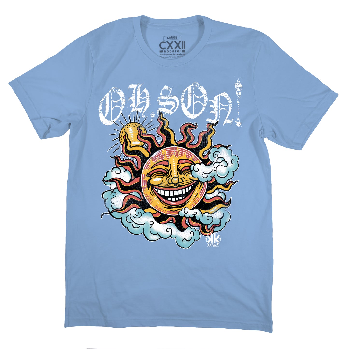 KellyK "OH SON!" Carolina Blue Tee