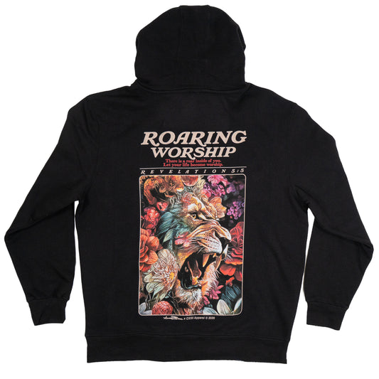 Roaring Worship Black Hoodie