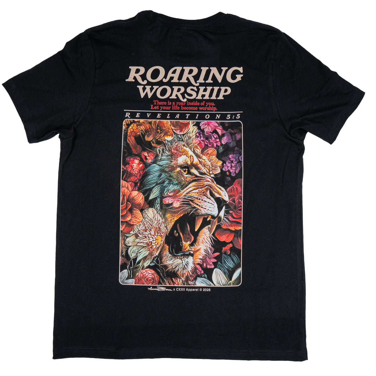 Roaring Worship Black Tee