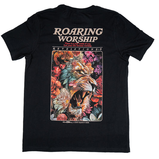 Roaring Worship Black Tee
