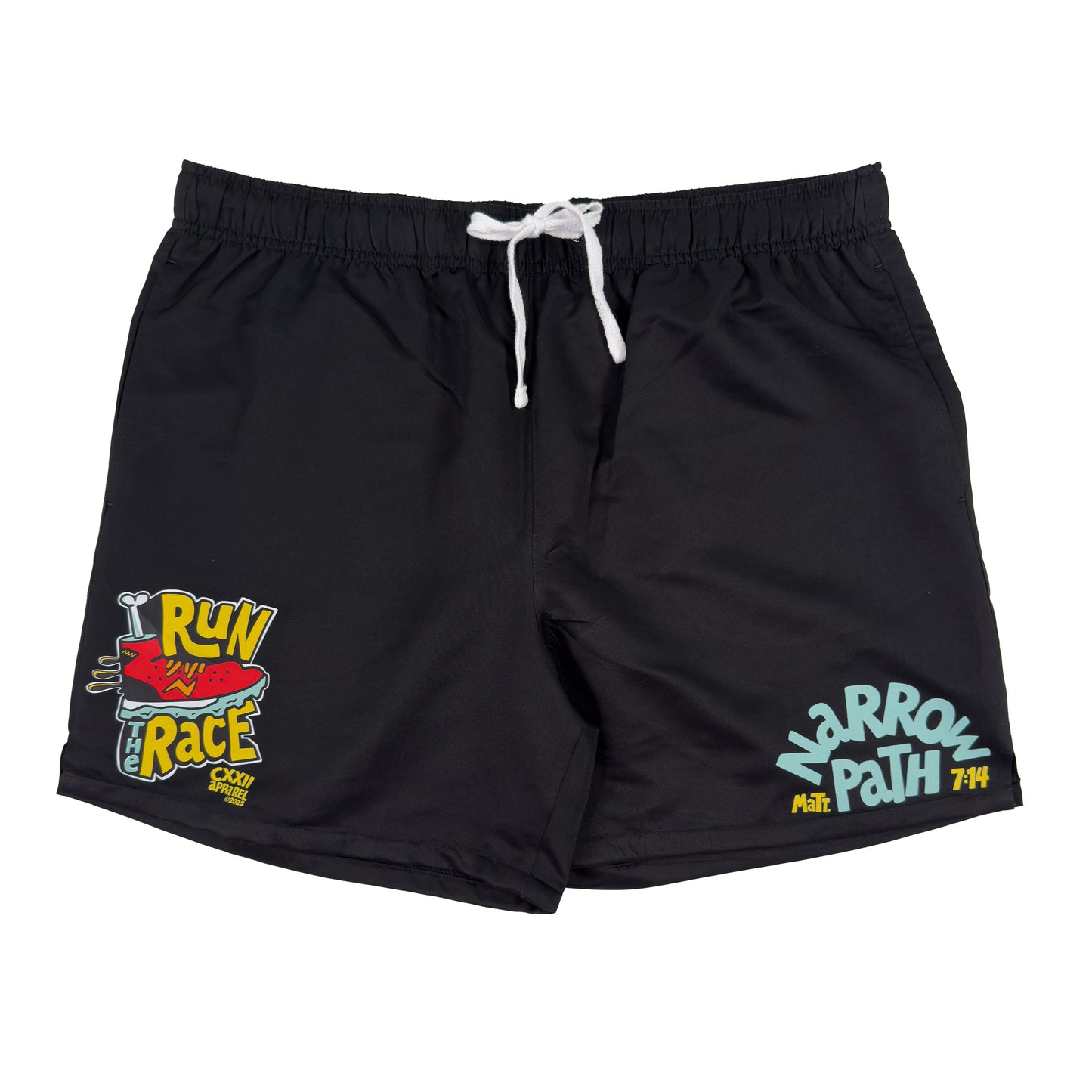 Run The Race Black Running Shorts
