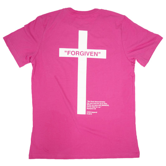 Sinner | Forgiven CMYK Magenta "Minimalist" Tee