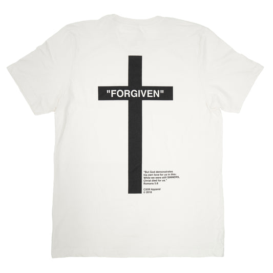 Sinner | Forgiven CMYK Vintage White "Minimalist" Tee