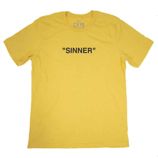 Sinner | Forgiven CMYK Yellow "Minimalist" Tee