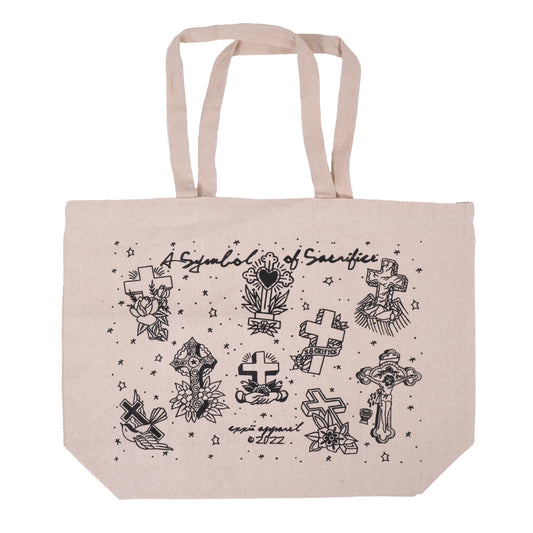 Symbol Of Sacrifice Large Natural Tote
