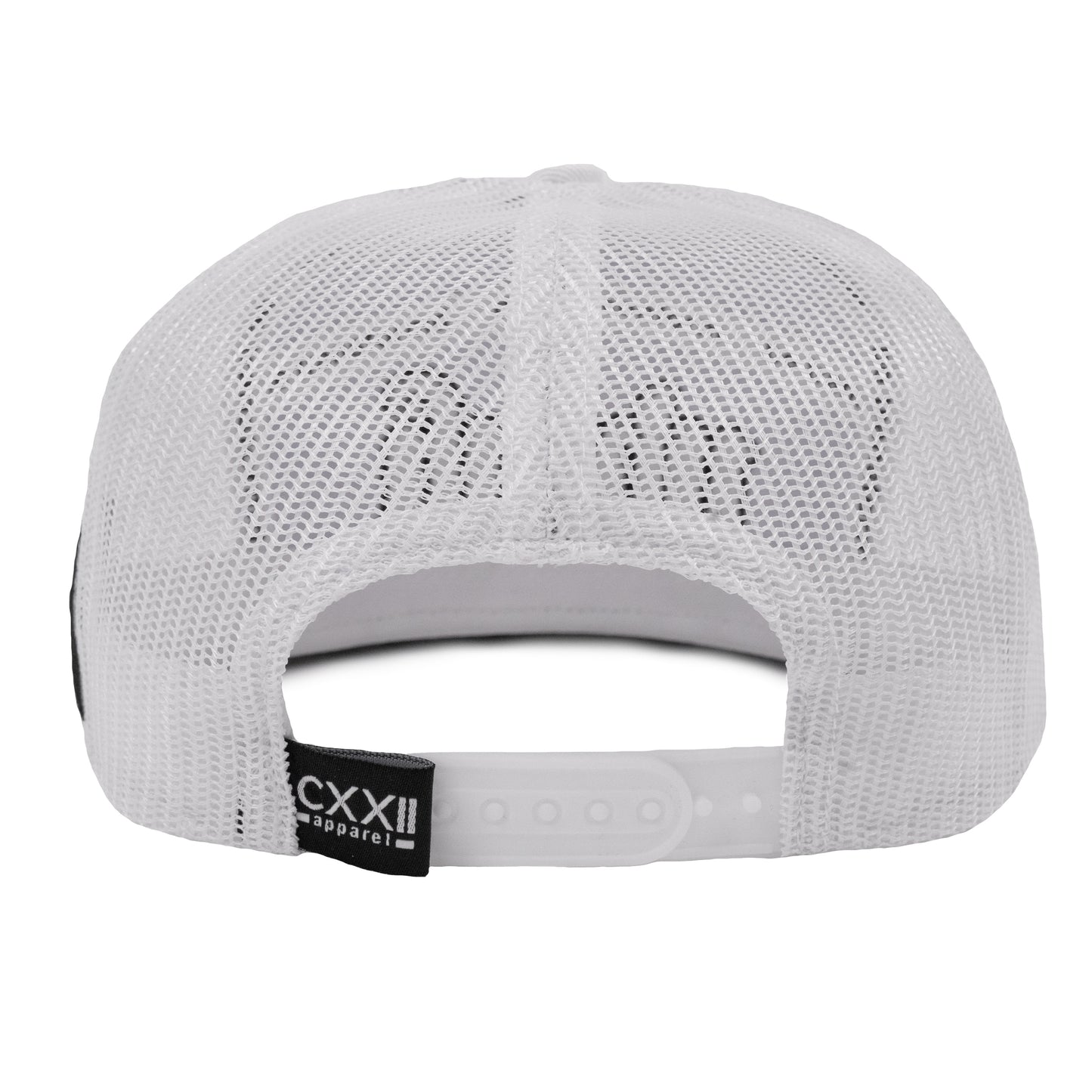 YHWH 7 Panel White Trucker Hat