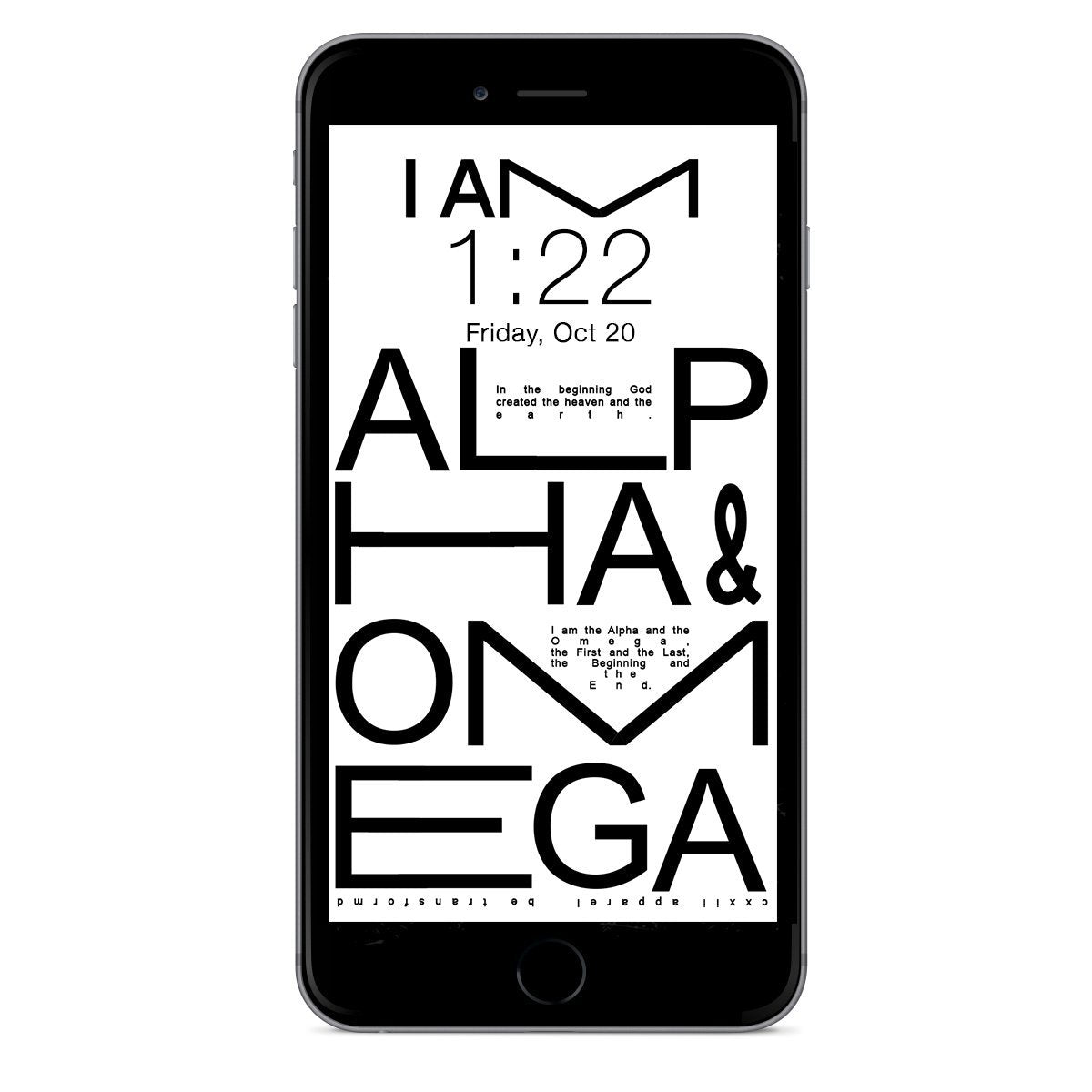 CXXII "Alpha & Omega" Phone Wallpaper