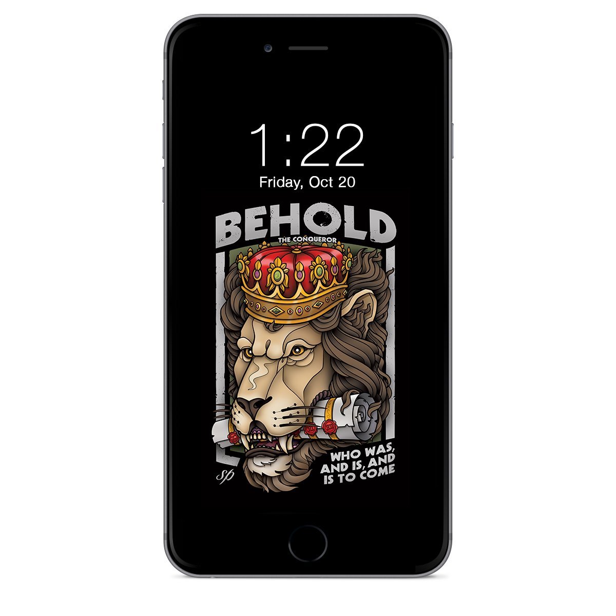 CXXII x Sam Phillips "Behold Lion" iPhone Wallpaper
