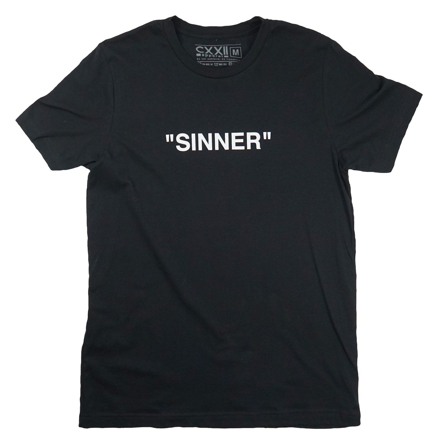 Sinner | Forgiven CMYK Black "Minimalist" Tee