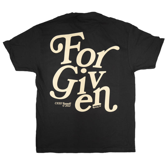 Sinner | Forgiven Retro Black Street Tee