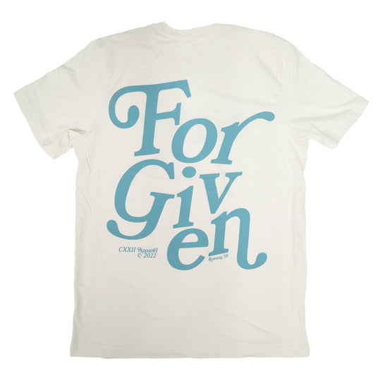 Sinner | Forgiven Retro Vintage White Tee